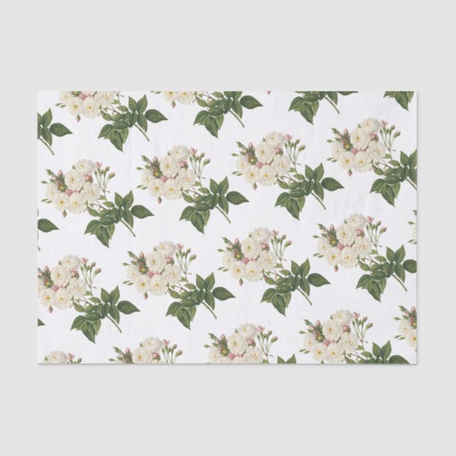 Rose Flower Pattern Tissue Paper (Front)