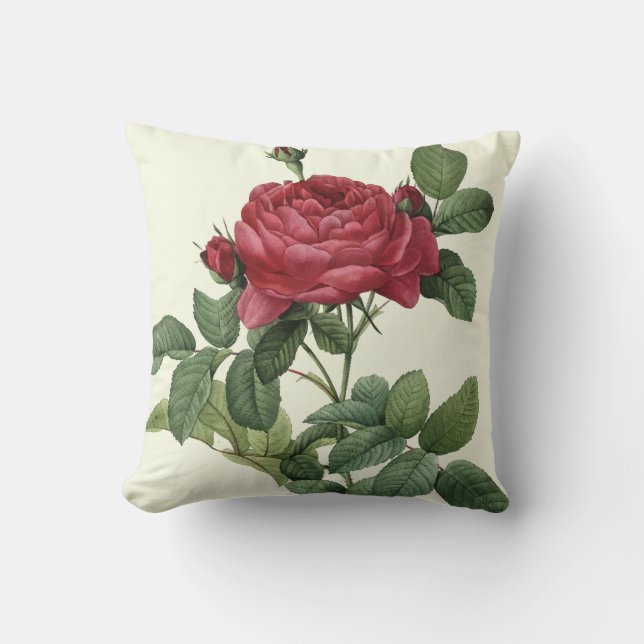 Rose Flower Pillow Spring Decor (Front)