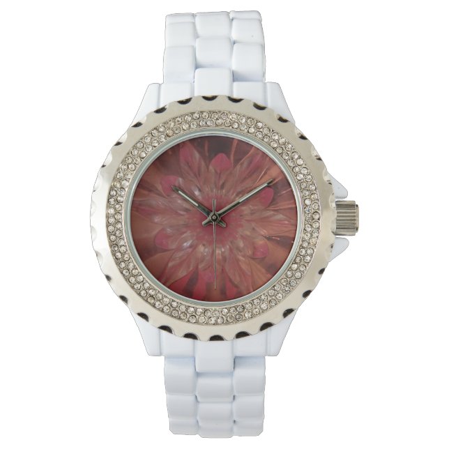 Rosé Flower Pink Watch (Front)