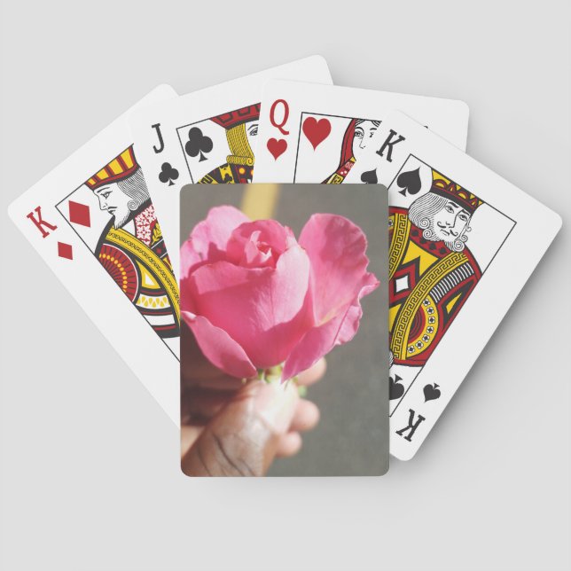 Rose Flower Playing Cards (Back)