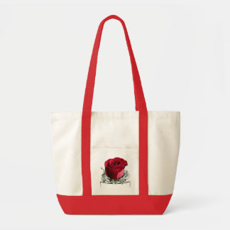 Rose Flower Tote Bag Red Rose Beach Tote Bags
