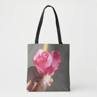 Rose Flower Tote Shopping Bag