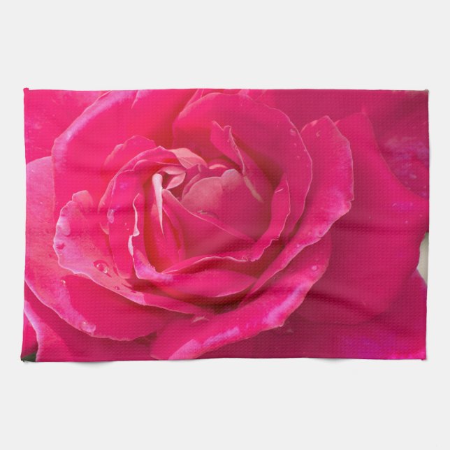 Rose flower towel (Horizontal)