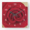 Rose Flower Wall Clock -- Red Rose
