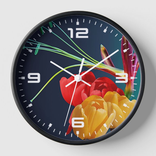 Rose Flowers-17250 Clock (Front)