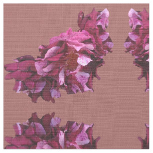 Rose Flowers Custom Polyester Weave  Fabric