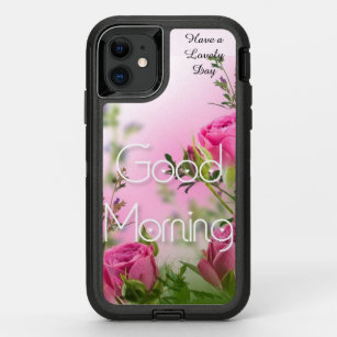 Rose Flowers good Morning  OtterBox Defender iPhone 11 Case