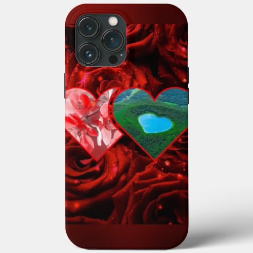 Rose flowers loversheart design iphone case iPhone 13 pro max case