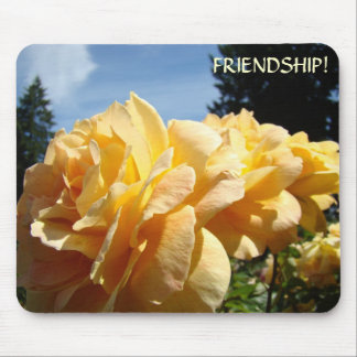 Rose Flowers Orange roses Mousepad FRIENDSHIP!