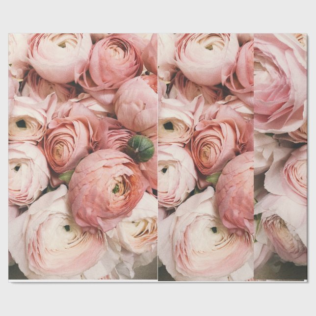 rose flowers wrapping paper (Seam)