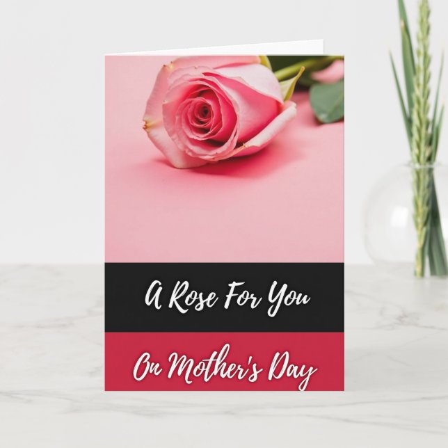 Rose For My Wife Card (Front)