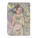 Rose (Four Flowers), Alphonse Mucha iPad Mini Cover