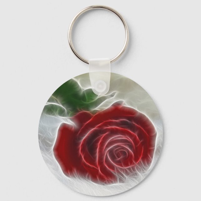 Rose Fractal Keychain (Front)