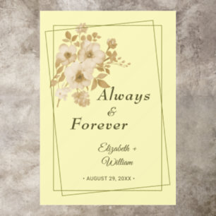 Rose Frame – Celestial Yellow Wedding Floor Decals