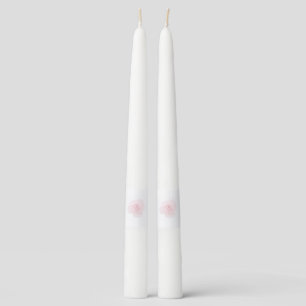 Rose funeral memorial taper candle
