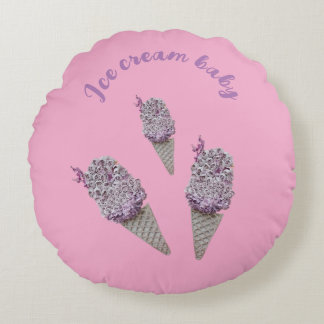 Rose funnel  round pillow