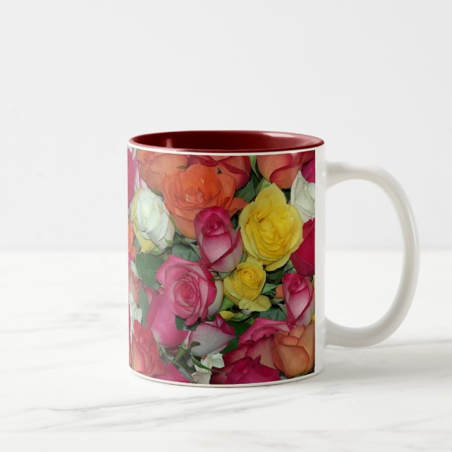 rose galore Two-Tone coffee mug (Right)