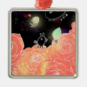 Rose garden 2014 metal ornament
