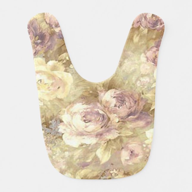 Rose Garden Baby Bib (Front)