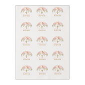 Rose Garden Baptism Edible Frosting Round (Sheet)