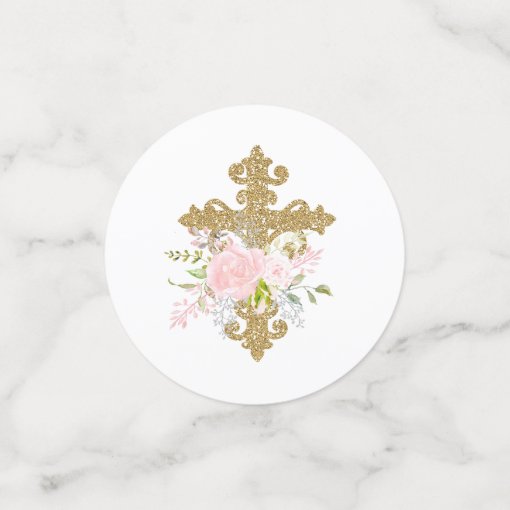Rose Garden Baptism Personalized Table Confetti Zazzle