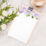 Rosé Garden | Blank Bridal Shower Game Sheet<br><div class="desc">Designed to match our Rosé Garden bridal shower collection in Lilac,  this blank bridal shower game sheet can be printed at home with your favorite game or activity. Design features a top border of lavender,  lilac and ivory watercolor roses with fresh green leaves.</div>