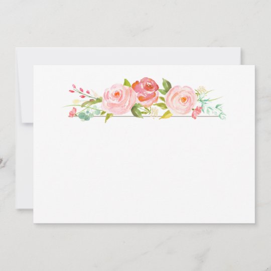 Rose Garden Blank Card | Zazzle.com