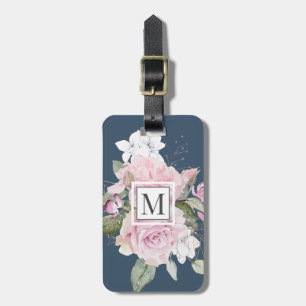 Rose Garden Blue ⎢Monogram Luggage Tag