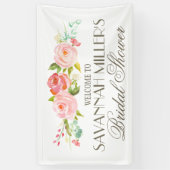 Rose Garden | Bridal Shower Welcome Banner (Vertical)