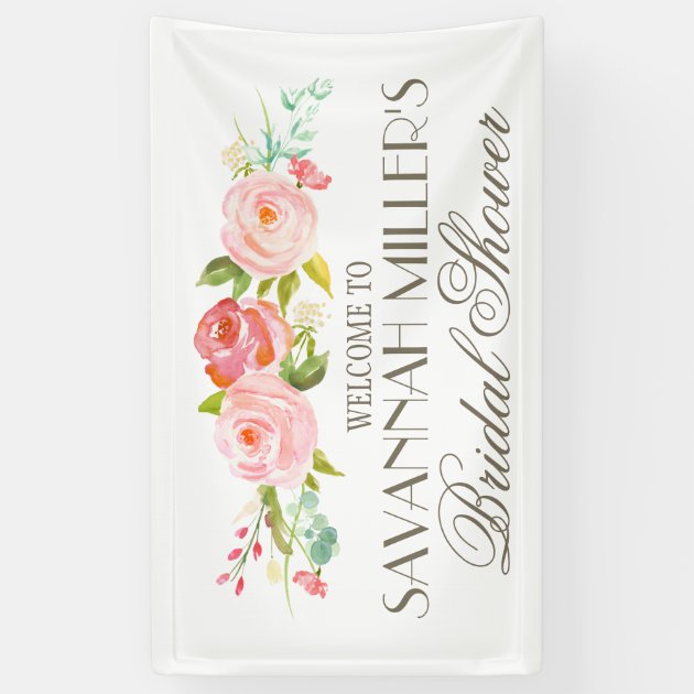 Rose Garden | Bridal Shower Welcome Banner