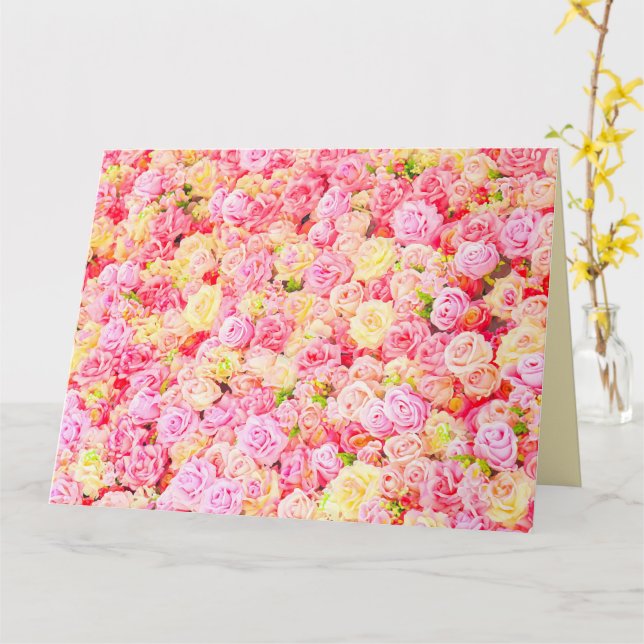 Rose garden card (Yellow Flower)