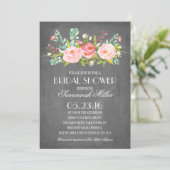 Rose Garden Chalkboard | Bridal Shower Invitation (Standing Front)
