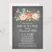 Rose Garden Chalkboard | Bridal Shower Invitation (Front/Back)