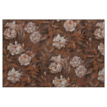 "Rose garden" classical floral design earth shades Fabric