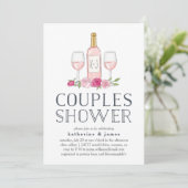 Rosé Garden | Couples Shower Invitation (Standing Front)