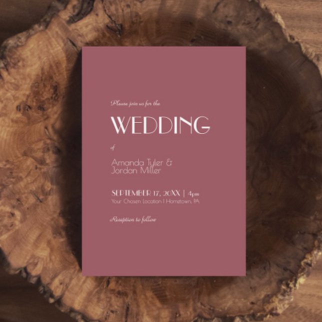 Rose Garden | Dark Rose Wedding Invitation (Creator Uploaded)