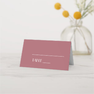 Rose Garden Dark Rose Wedding Place Card Tent