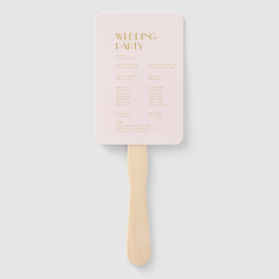 Rose Garden Dark Rose Wedding Program Hand Fan