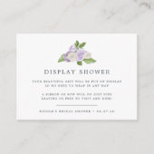 Rosé Garden Display Shower Card | Lilac (Front)