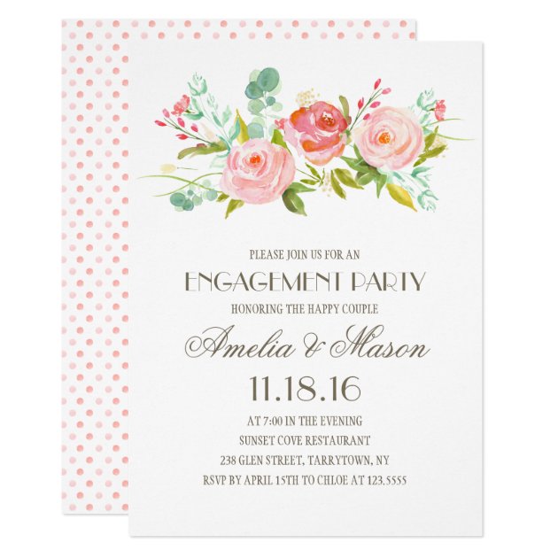 Rose Garden | Engagement Party Invitation