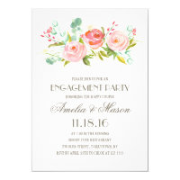 Rose Garden | Engagement Party Card