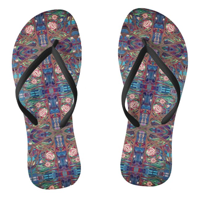 Rose garden flip flops (Footbed)