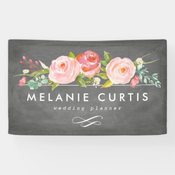 Rose Garden Floral Business Banner by NBpaperco at Zazzle