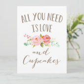 Rose Garden Floral Love and Cupcakes (Standing Front)