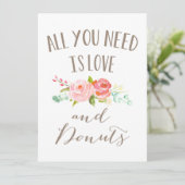 Rose Garden Floral Love and Donuts (Standing Front)