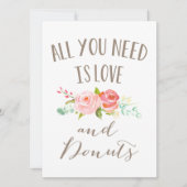 Rose Garden Floral Love and Donuts (Front)