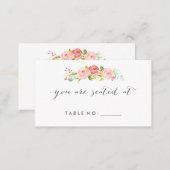 Rose Garden Floral Place Cards Double-Sided (Front/Back)