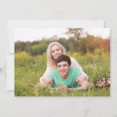 Rose Garden Floral Save The Date Photo Card (Back)