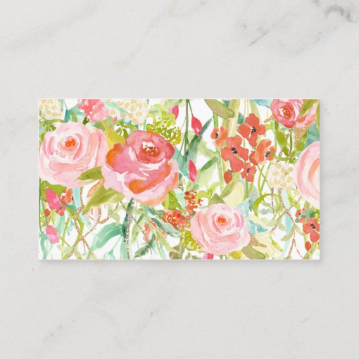 Rose Garden Floral Wedding site DoubleSided Enclosure Card Zazzle