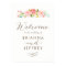 Rose Garden Floral Wedding Welcome Sign